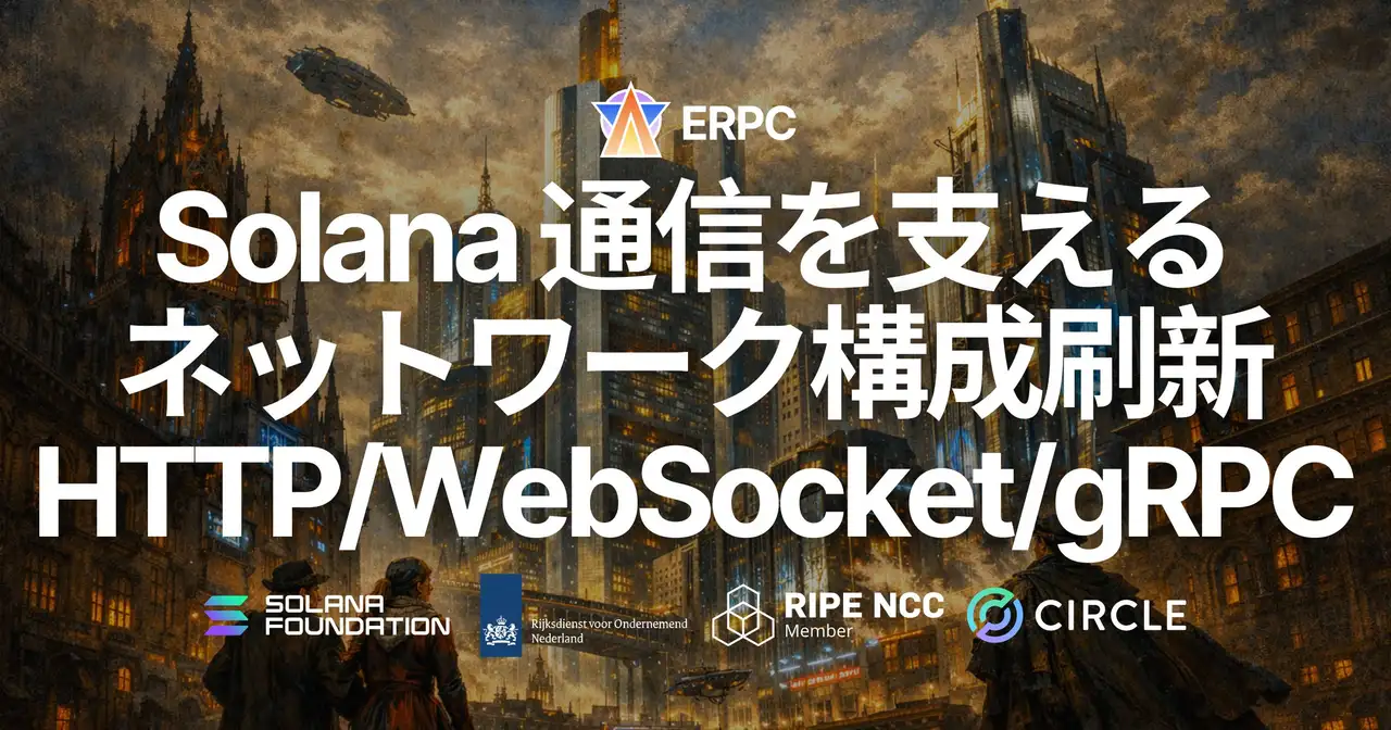 ERPC、フランクフルトの Solana HTTP / WebSocket / gRPC通信を支えるネットワーク構成を大規模アップグレード